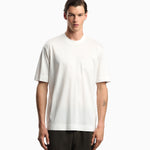 T-shirt in lyocell con logo aquile bombate a rilievo ASV EM002938 AF18312 U0003 EMPORIO ARMANI Snow white 