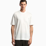 T-shirt in lyocell con logo aquile bombate a rilievo ASV EM002938 AF18312 U0003 EMPORIO ARMANI Snow white 