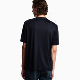 T-shirt in lyocell con logo aquile bombate a rilievo ASV EM002938 AF18312 UB118 EMPORIO ARMANI Blue navy 