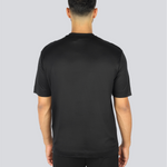 T-shirt in lyocell con logo aquile bombate a rilievo ASV EM002938 AF18312 UC001 EMPORIO ARMANI Black beauty 