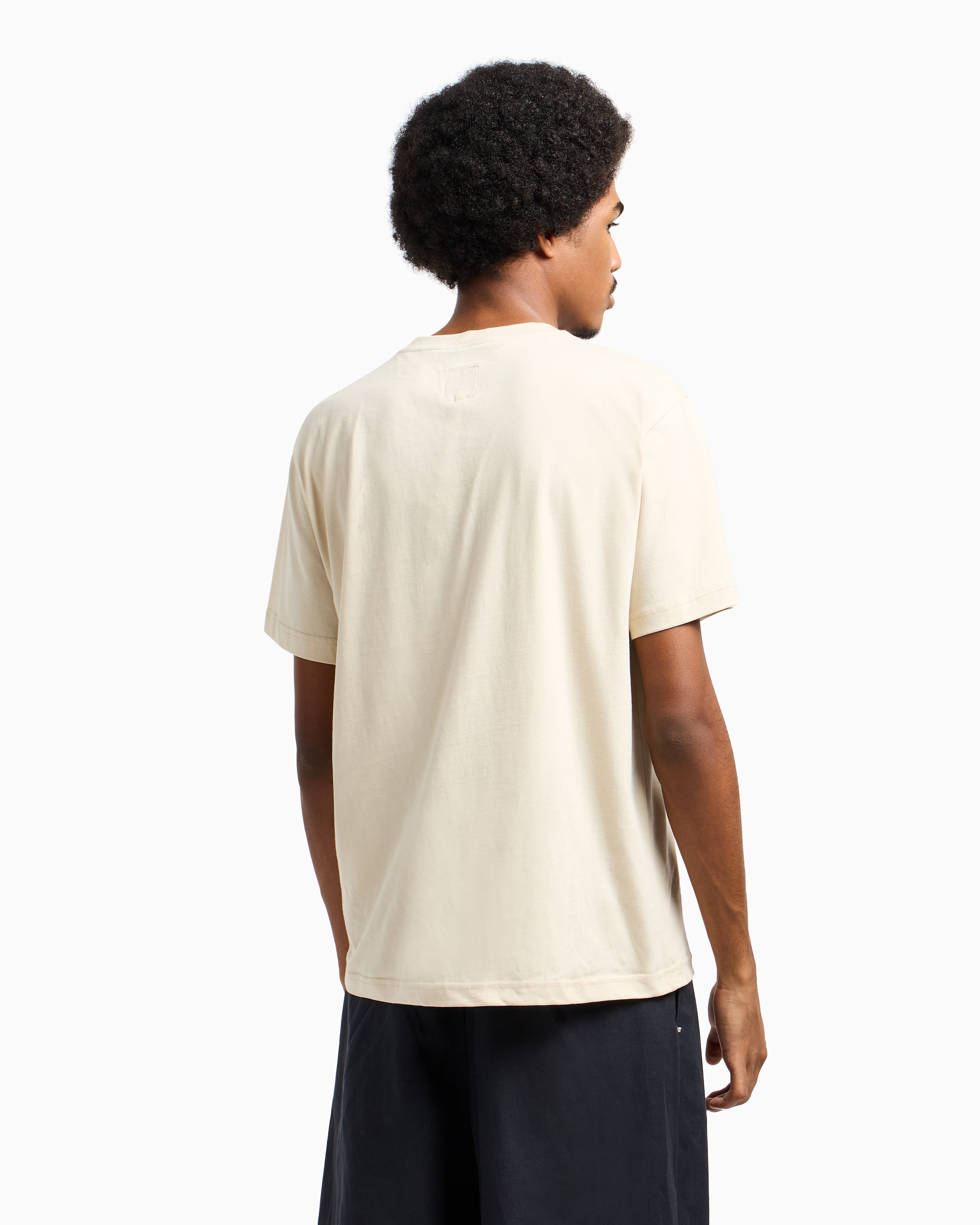 T-shirt in jersey stampa EAT NYC Capsule New York EM003622 AF14836 M1183 EMPORIO ARMANI Donut beige 