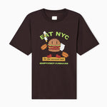 T-shirt in jersey stampa EAT NYC Capsule New York EM003622 AF14836 M6185 EMPORIO ARMANI Hamb marrone 