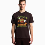 T-shirt in jersey stampa EAT NYC Capsule New York EM003622 AF14836 M6185 EMPORIO ARMANI Hamb marrone 
