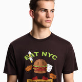 T-shirt in jersey stampa EAT NYC Capsule New York EM003622 AF14836 M6185 EMPORIO ARMANI Hamb marrone 