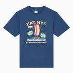 T-shirt in jersey stampa EAT NYC Capsule New York EM003622 AF14836 MB376 EMPORIO ARMANI Hotdog blu 