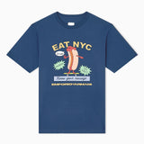 T-shirt in jersey stampa EAT NYC Capsule New York EM003622 AF14836 MB376 EMPORIO ARMANI Hotdog blu 