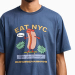 T-shirt in jersey stampa EAT NYC Capsule New York EM003622 AF14836 MB376 EMPORIO ARMANI Hotdog blu 