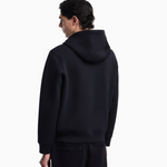Felpa cappuccio e zip in double jersey EM004538 AF10013 UB118 EMPORIO ARMANI Blu navy 