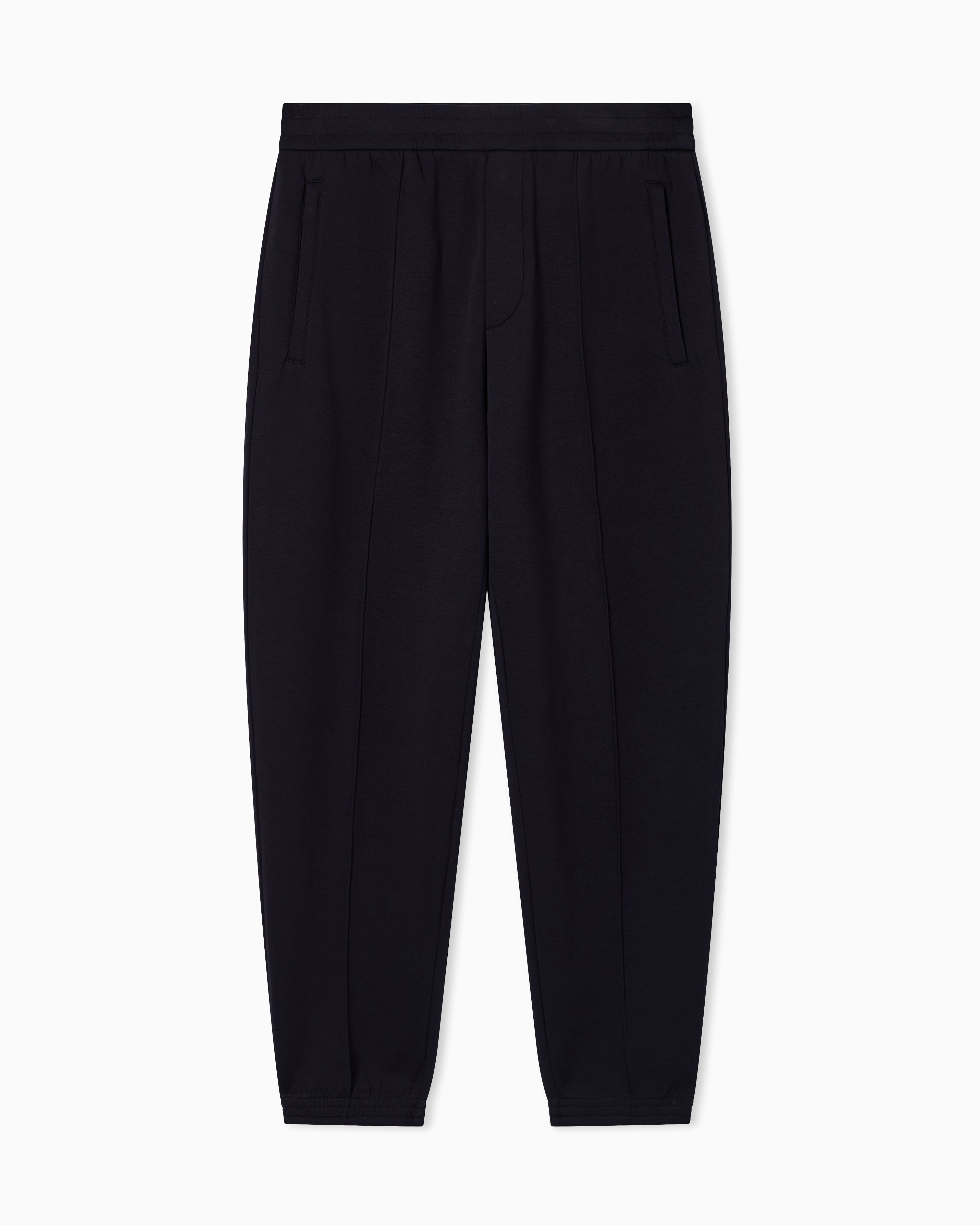 Jogger in felpa di cotone EM004542 AF10013 UB118 EMPORIO ARMANI Blu navy 