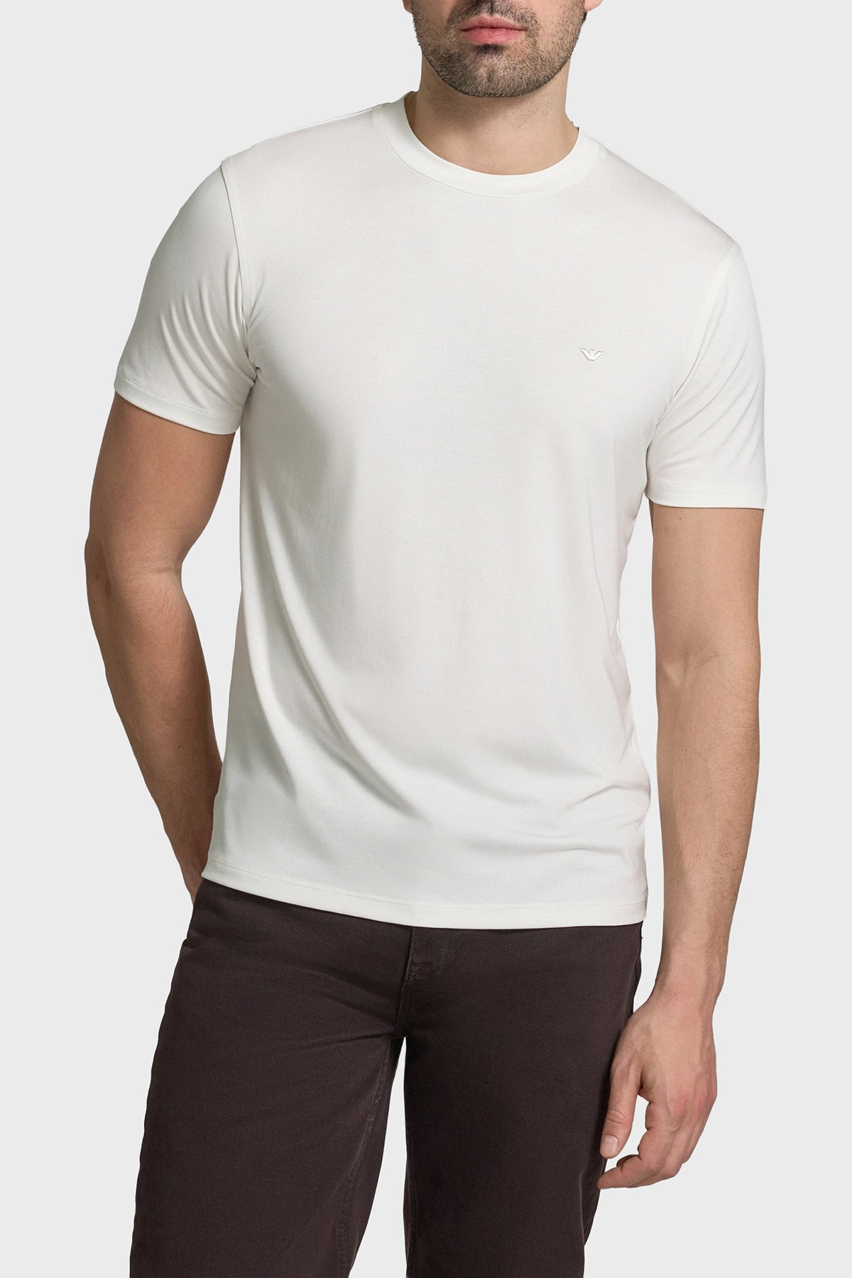 T-Shirt manica corta EM004586 AF13721 U0003 EMPORIO ARMANI Off white 