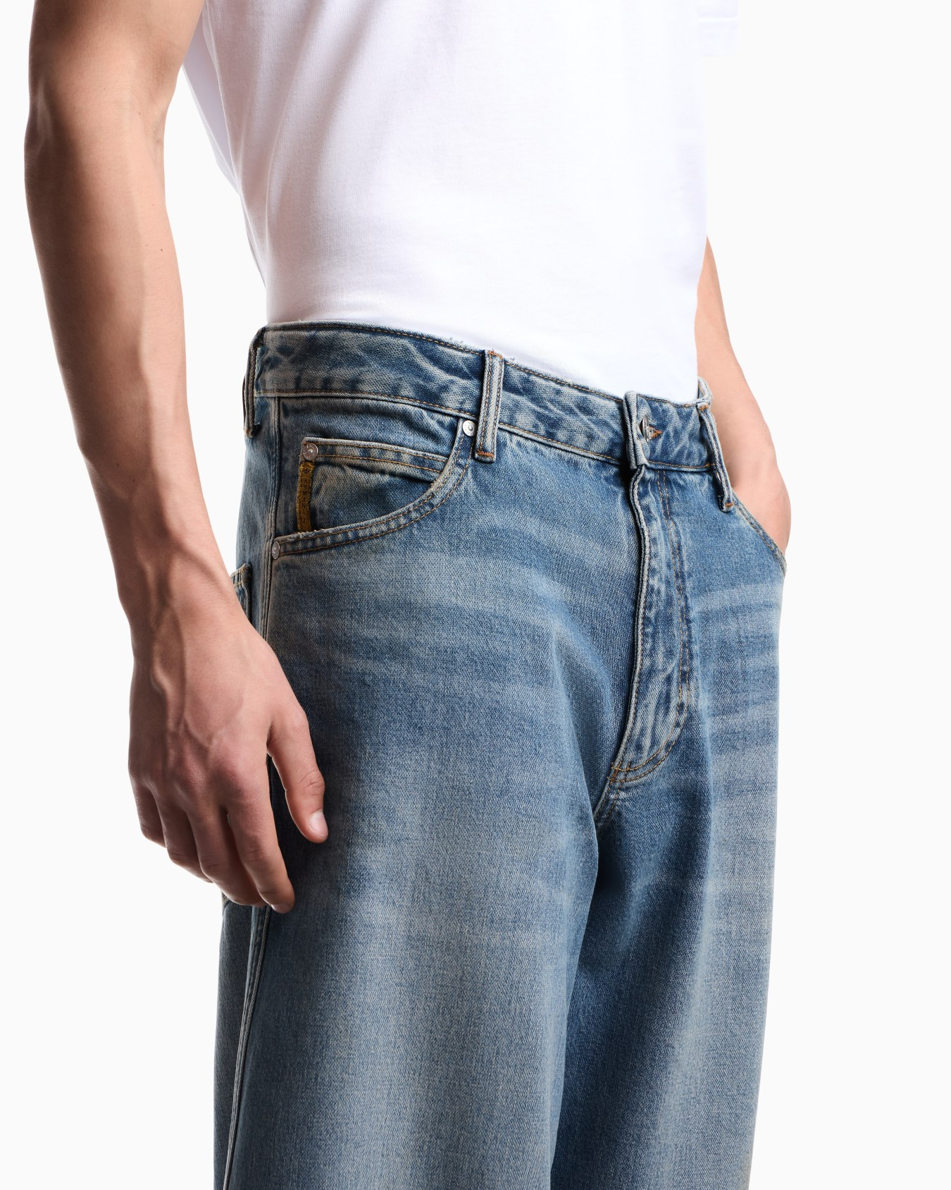 Jeans loose fit EM006065 AF25135 MB002 EMPORIO ARMANI Blue denim 