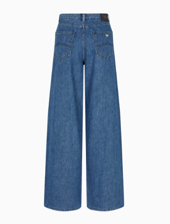 Jeans flare lavaggio stone washed EW002194 AF17261 MB001 EMPORIO ARMANI Blue denim 