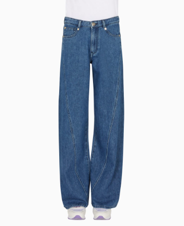 Jeans flare lavaggio stone washed EW002194 AF17261 MB001 EMPORIO ARMANI Blue denim 