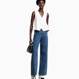 Jeans flare lavaggio stone washed EW002194 AF17261 MB001 EMPORIO ARMANI Blue denim 