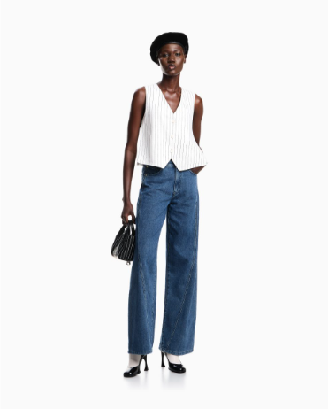 Jeans flare lavaggio stone washed EW002194 AF17261 MB001 EMPORIO ARMANI Blue denim 