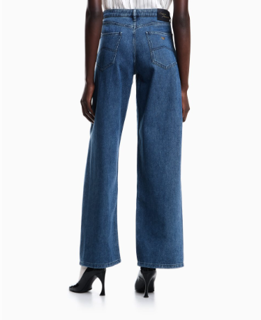 Jeans flare lavaggio stone washed EW002194 AF17261 MB001 EMPORIO ARMANI Blue denim 