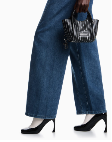 Jeans flare lavaggio stone washed EW002194 AF17261 MB001 EMPORIO ARMANI Blue denim 