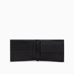 Portafoglio coin pocket in pelle rigenerata saffiano Y4R165 Y138E 81072 EMPORIO ARMANI Black 