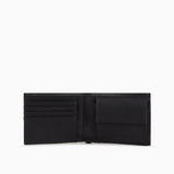 Portafoglio coin pocket in pelle rigenerata saffiano Y4R165 Y138E 81072 EMPORIO ARMANI Black 