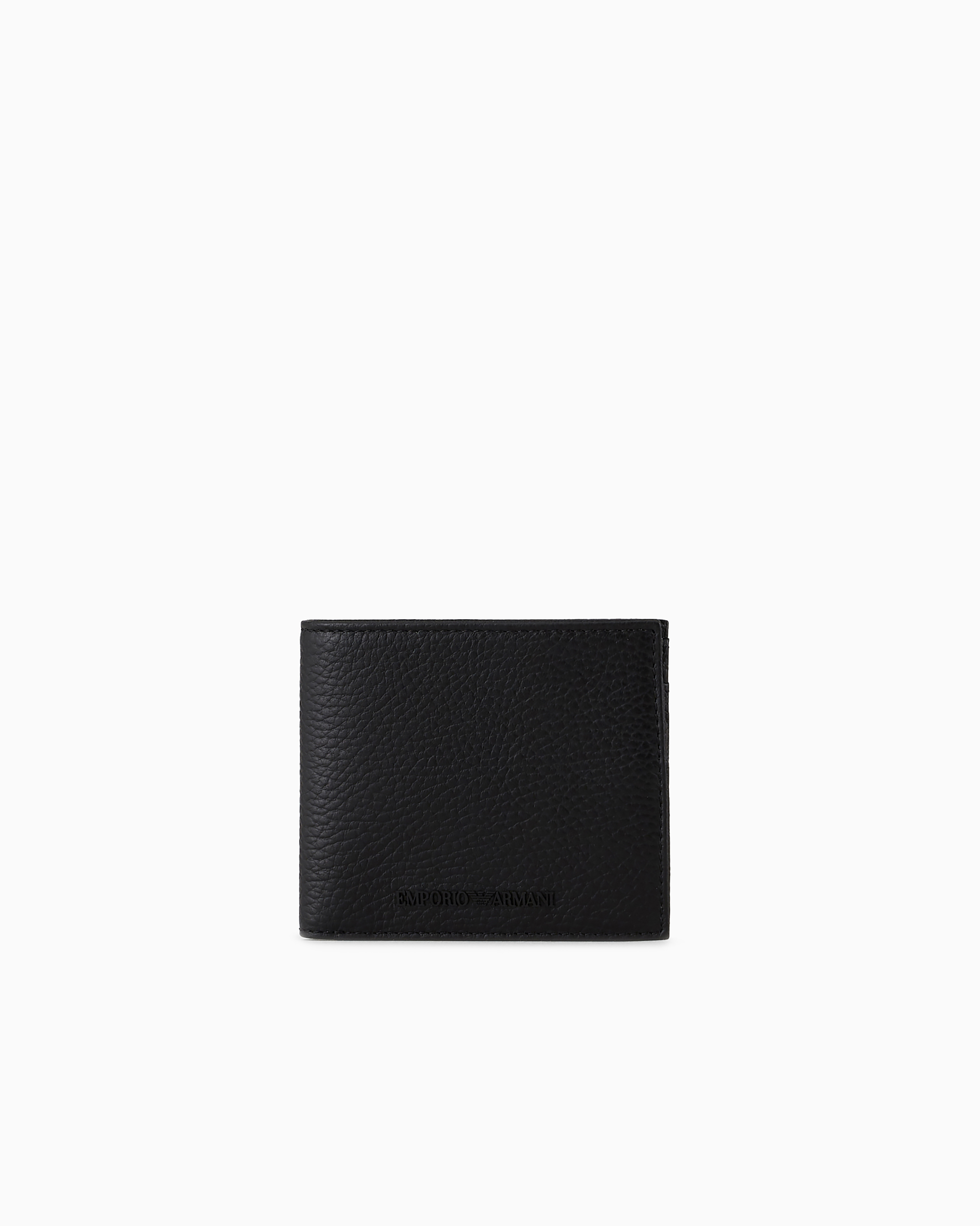 Portafoglio coin pocket in pelle bottalata Y4R167 Y068E 80001 EMPORIO ARMANI Black 