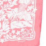Foulard stampato D48ER002EC9 MFB36 ERMANNO FIRENZE Pink 