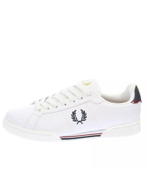 Sneaker in pelle e gomma B6311 567 FRED PERRY White/navy 