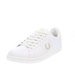 Sneaker in pelle e gomma B6312 T31 FRED PERRY White/milano/gold 