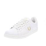 Sneaker in pelle e gomma B6312 T31 FRED PERRY White/milano/gold 