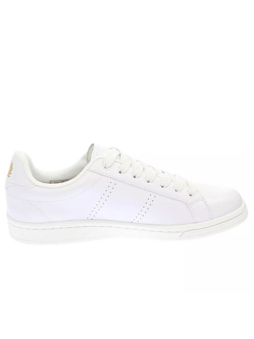 Sneaker in pelle e gomma B6312 T31 FRED PERRY White/milano/gold 