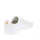 Sneaker in pelle e gomma B6312 T31 FRED PERRY White/milano/gold 