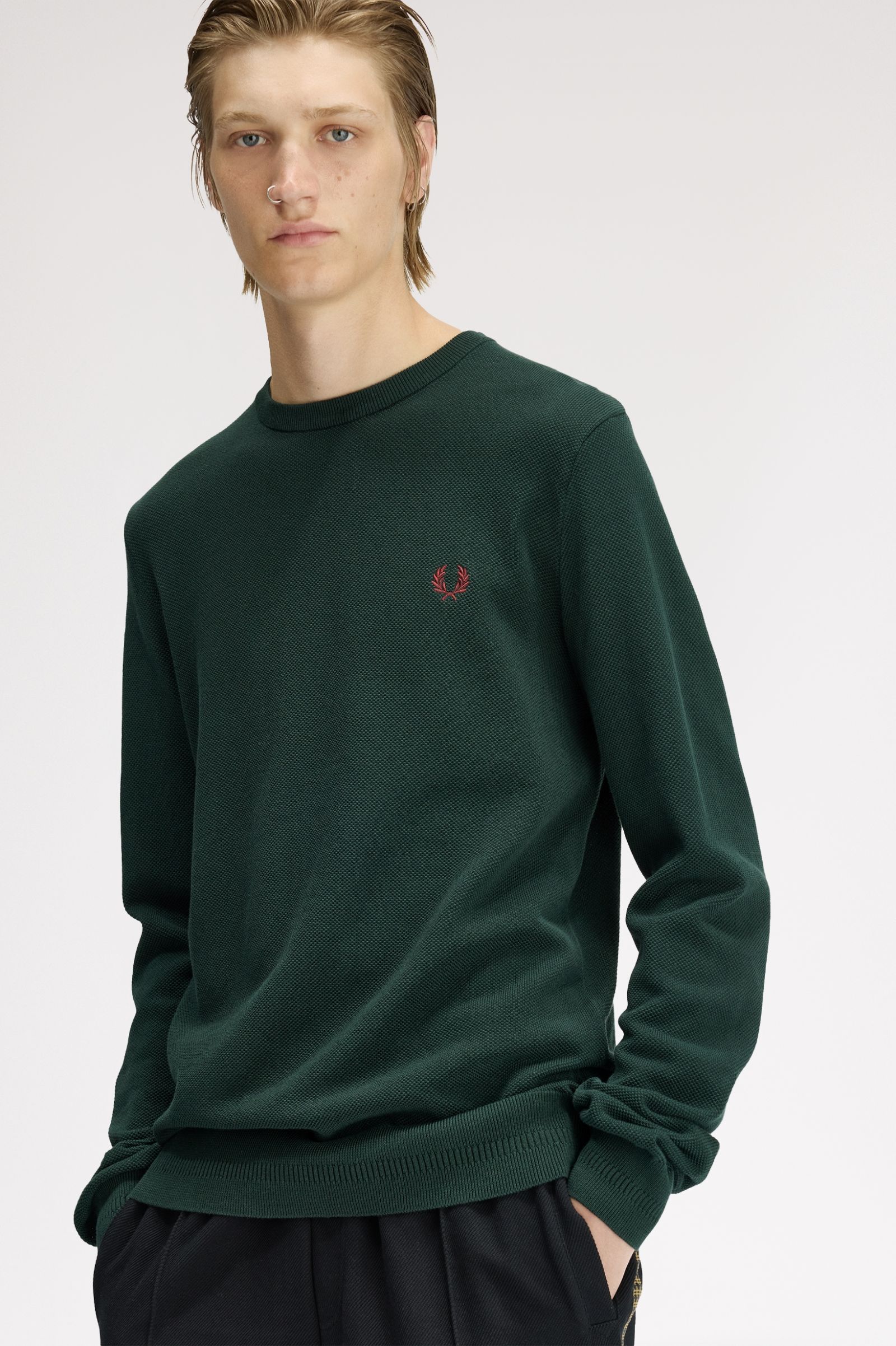 Maglione in piqué K1309 30A FRED PERRY Grassroots 
