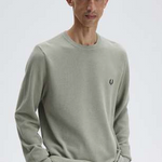 Maglione in piqué K1309 M37 FRED PERRY Seagrass 