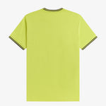 T-shirt con doppia riga M1588 84B FRED PERRY Citron/blk/blk 