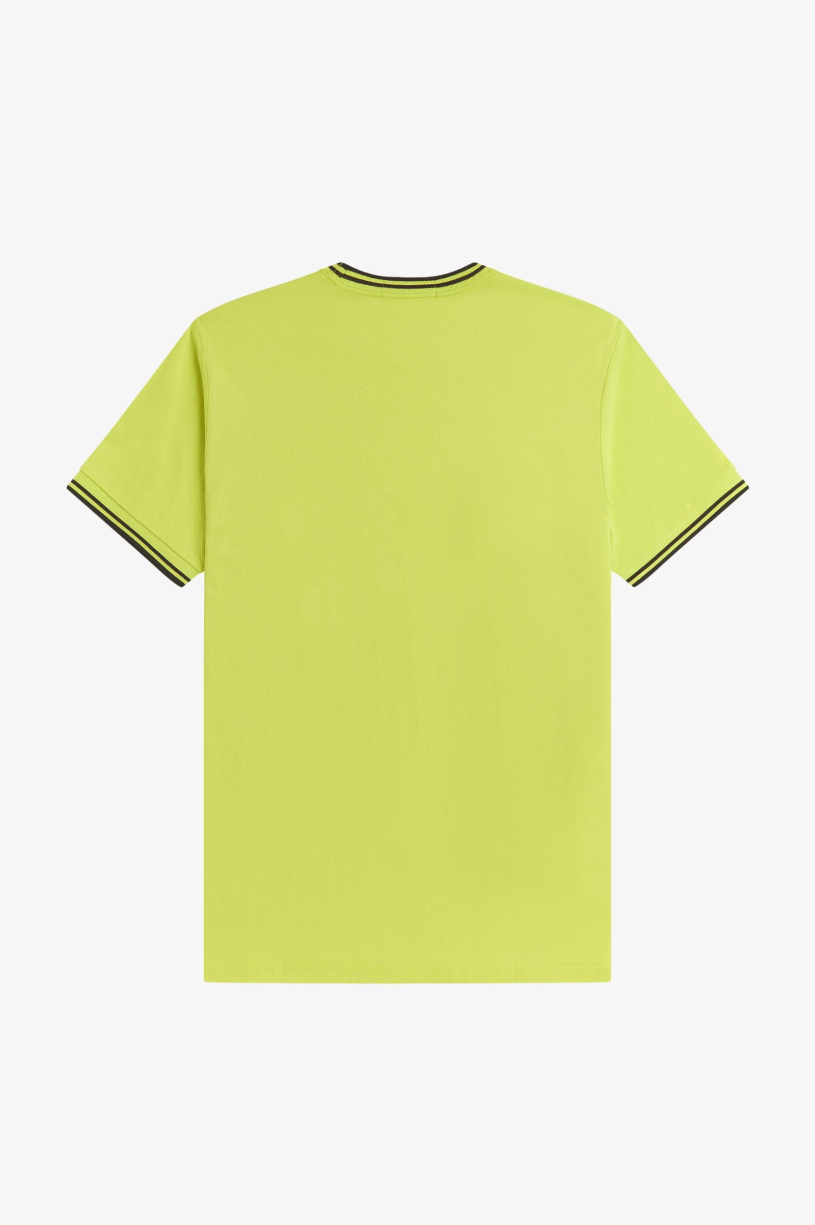 T-shirt con doppia riga M1588 84B FRED PERRY Citron/blk/blk 