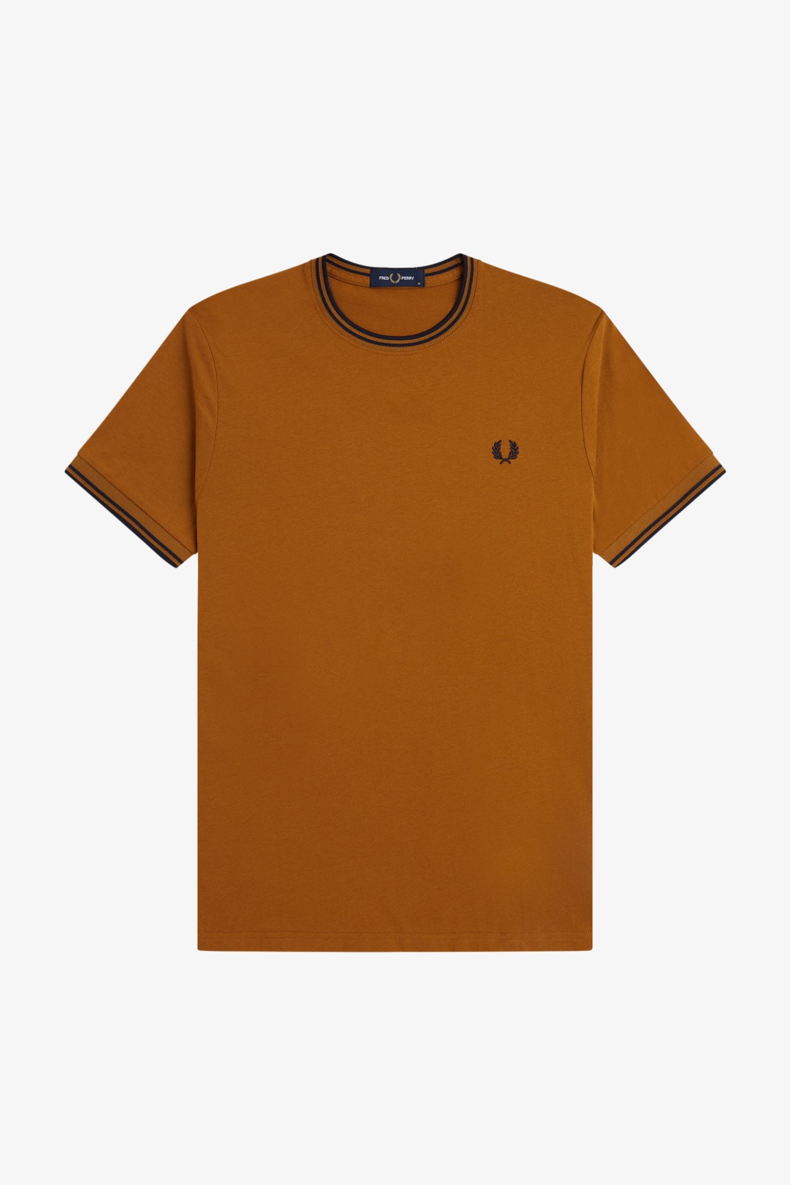 T-shirt con doppia riga M1588 88B FRED PERRY Drkc/nvy/nvy 