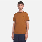 T-shirt con doppia riga M1588 88B FRED PERRY Drkc/nvy/nvy 