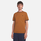 T-shirt con doppia riga M1588 88B FRED PERRY Drkc/nvy/nvy 