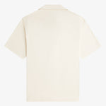 Camicia con colletto a rever in mesh compresso M1745 560 FRED PERRY Ecru 