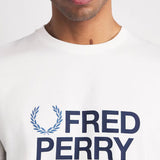 T-Shirt manica corta M2406 129 FRED PERRY Snow white 