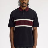 Polo con inserto ricamato M2421 102 FRED PERRY Black 