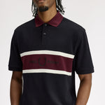 Polo con inserto ricamato M2421 102 FRED PERRY Black 
