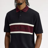 Polo con inserto ricamato M2421 102 FRED PERRY Black 