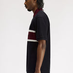 Polo con inserto ricamato M2421 102 FRED PERRY Black 