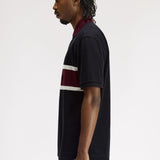 Polo con inserto ricamato M2421 102 FRED PERRY Black 