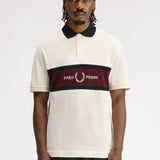 Polo con inserto ricamato M2421 560 FRED PERRY Ecru 