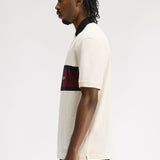 Polo con inserto ricamato M2421 560 FRED PERRY Ecru 