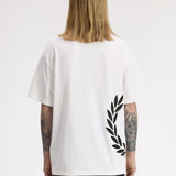 T-Shirt manica corta M2440 129 FRED PERRY Snow white 