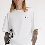 T-Shirt manica corta M2440 129 FRED PERRY Snow white 