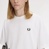 T-Shirt manica corta M2440 129 FRED PERRY Snow white 