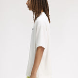 T-Shirt oversize manica corta M2474 129 FRED PERRY Snow white 